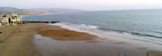 aftas beach: plage devant le village de taghazout