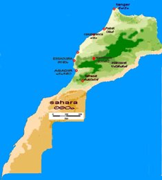 map of morocco