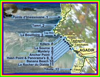 surf spots north of agadir morocco
